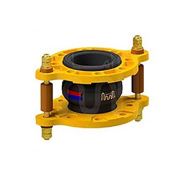 لرزه گیر لاستیکی آبی قرمز PN16 - دما 90 درجه